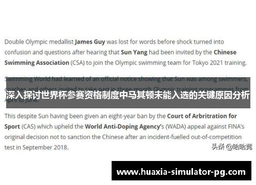 深入探讨世界杯参赛资格制度中马其顿未能入选的关键原因分析