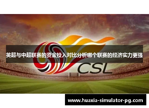 英超与中超联赛的资金投入对比分析哪个联赛的经济实力更强