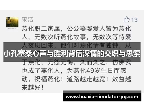 小孔塞桑心声与胜利背后深情的交织与思索